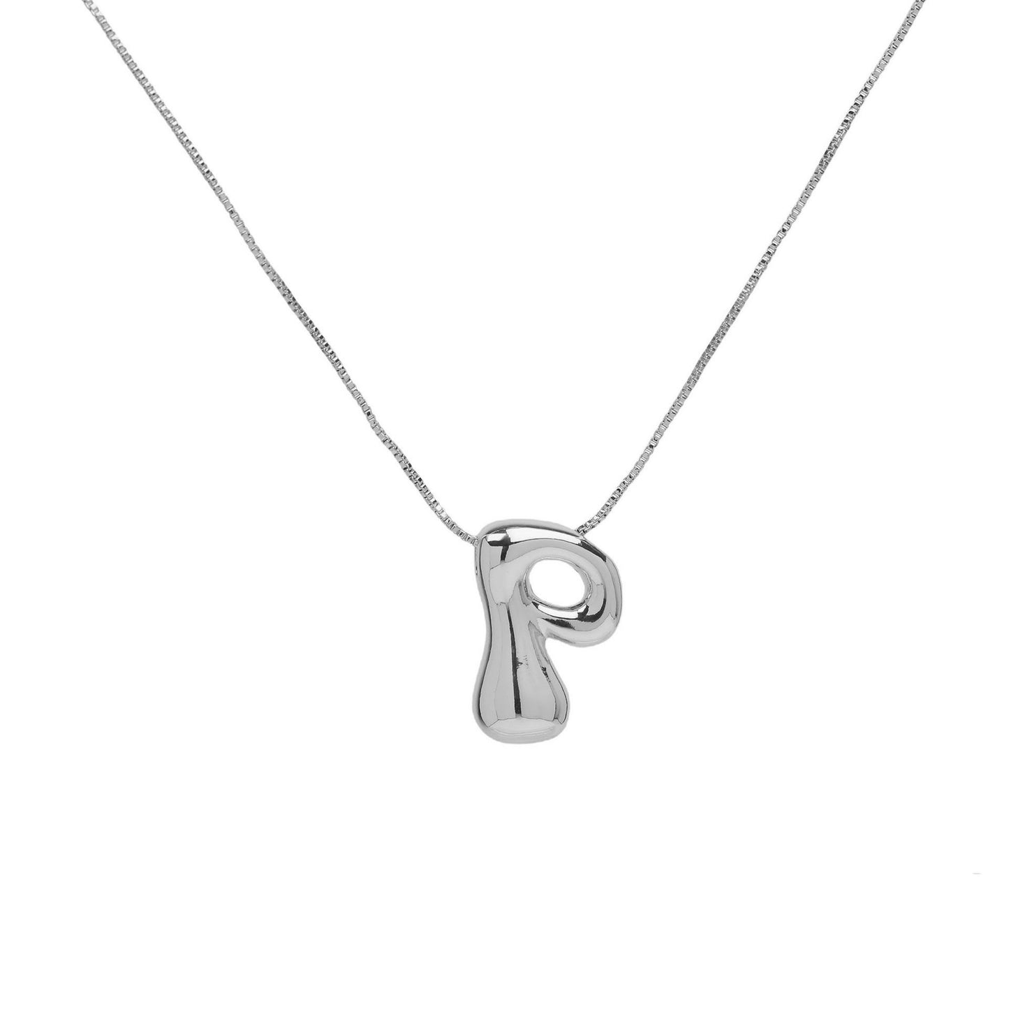Collana lettera in ottone