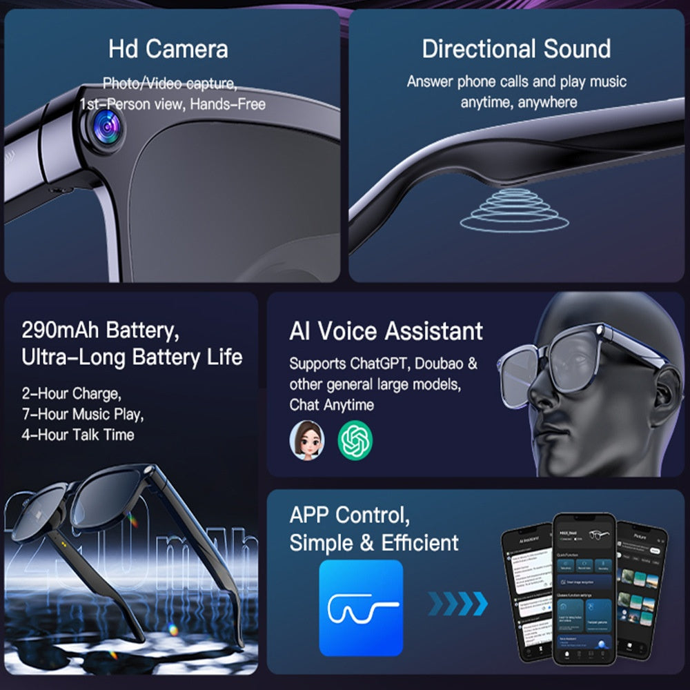 Smart glasses con registrazione video