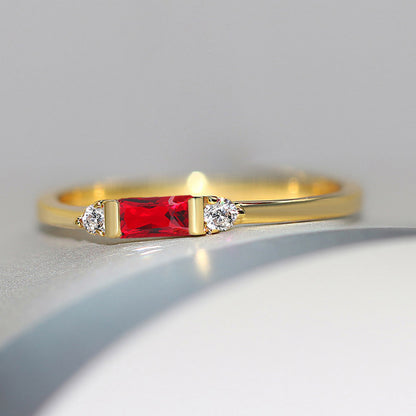 Anello fidanzamento geometrico