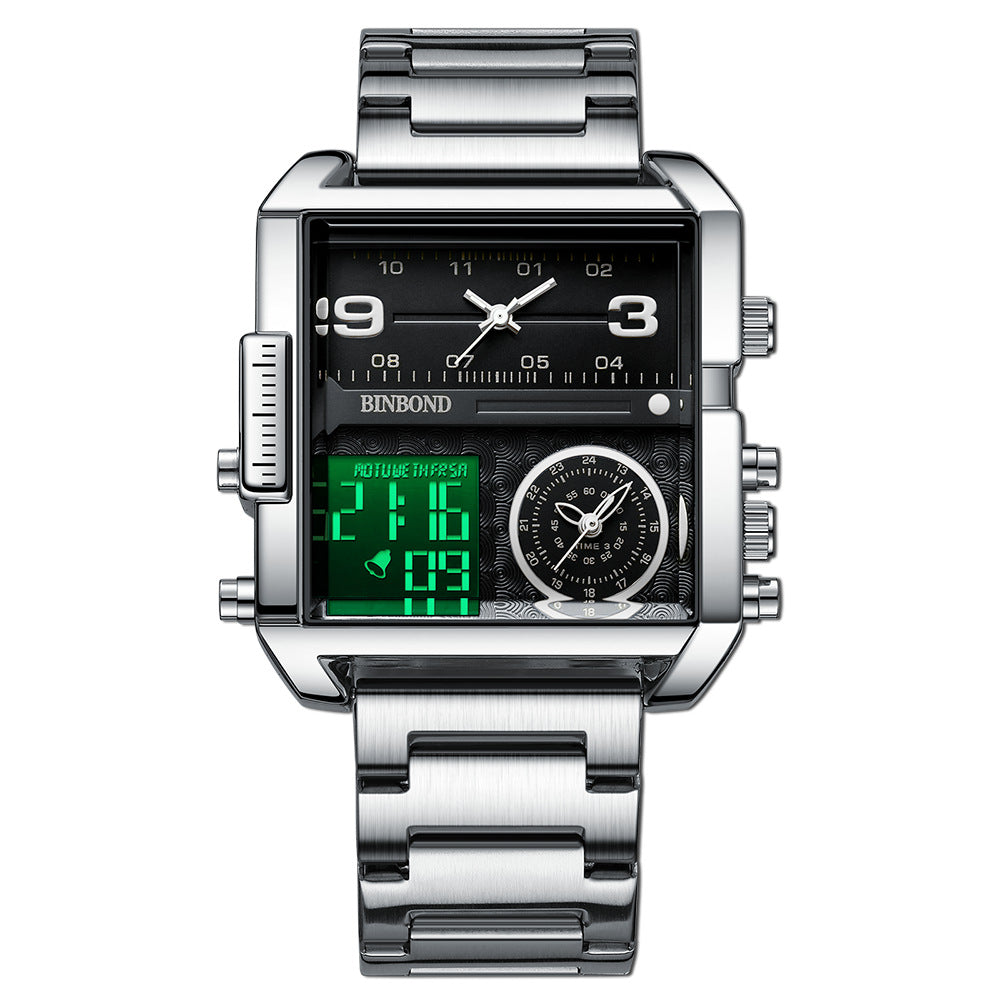 Orologio uomo sportivo multifunzione al quarzo