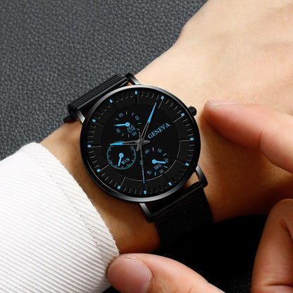 Orologio con cinturino mesh da uomo