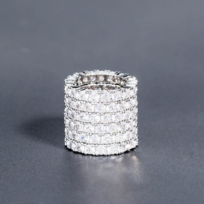 Anello ottone strass