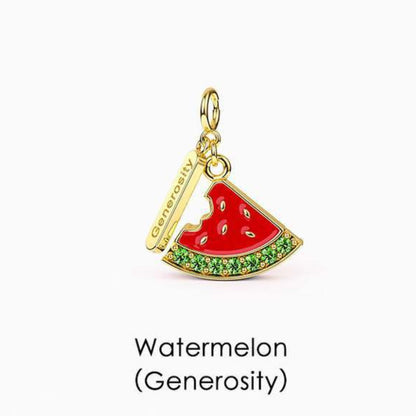 Collana e braccialetto frutta tropicale