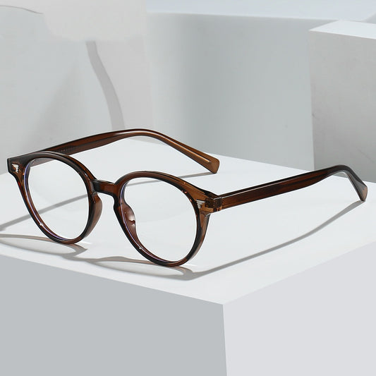 Occhiali retro borchiati anti luce blu