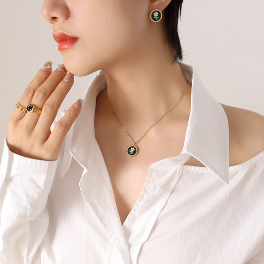 Orecchini e Collana Fiore
