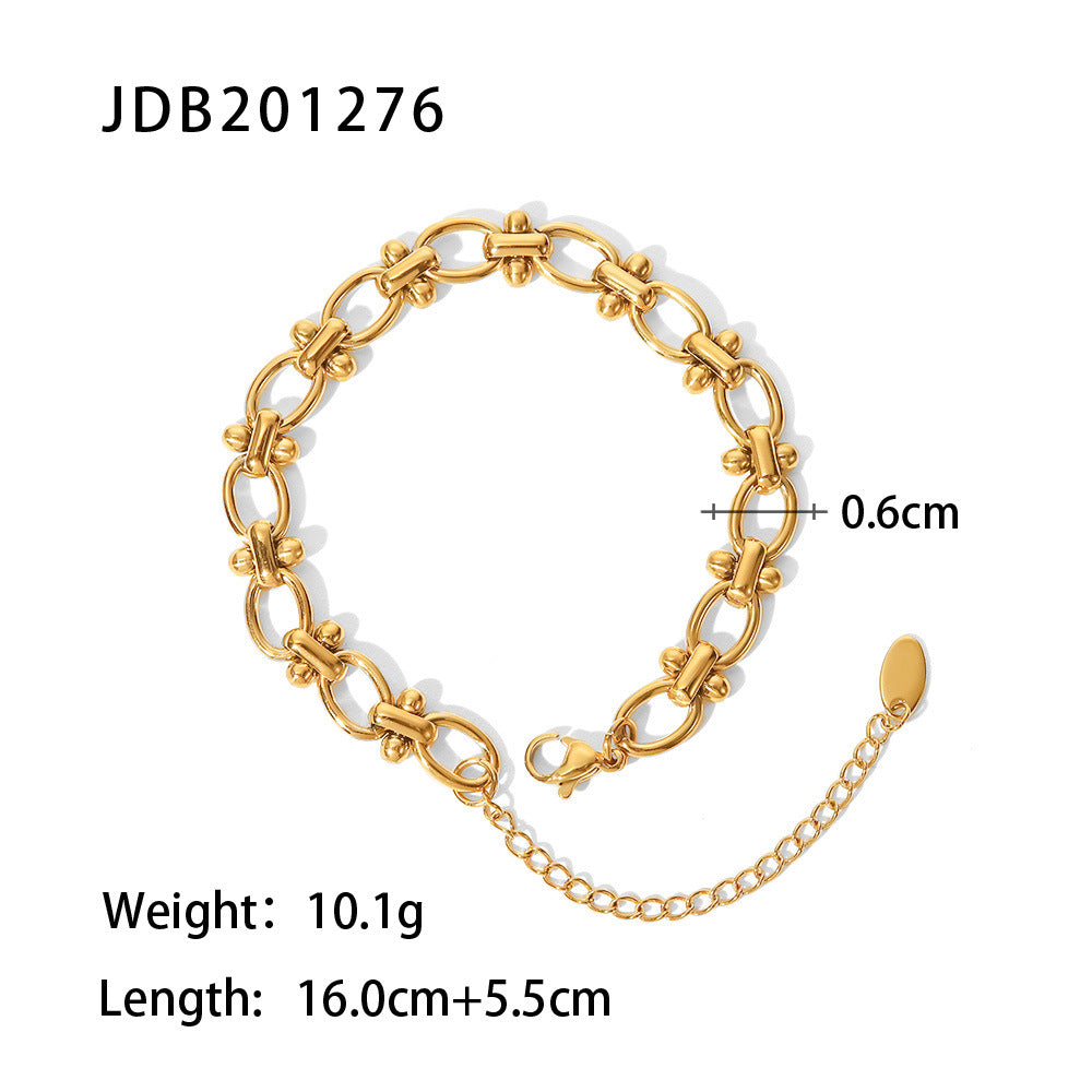 Bracciale titanio stile retrò