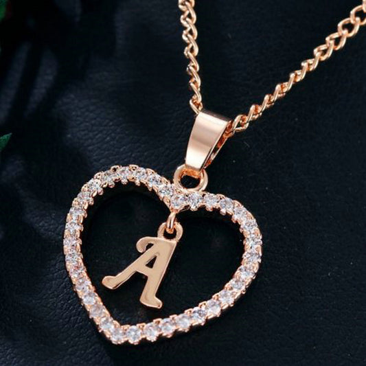 Collana cuore alfabeto