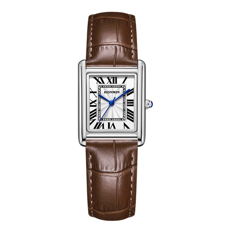 Orologio in pelle impermeabile di coppia