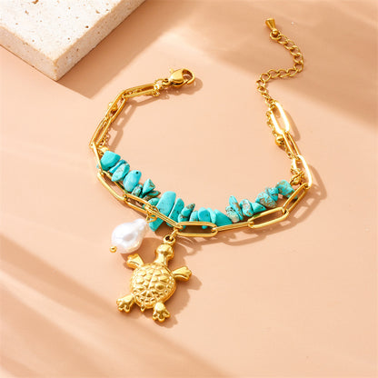 Bracciale tartaruga turchese