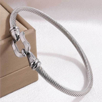 Bracciale cuore ferro di cavallo