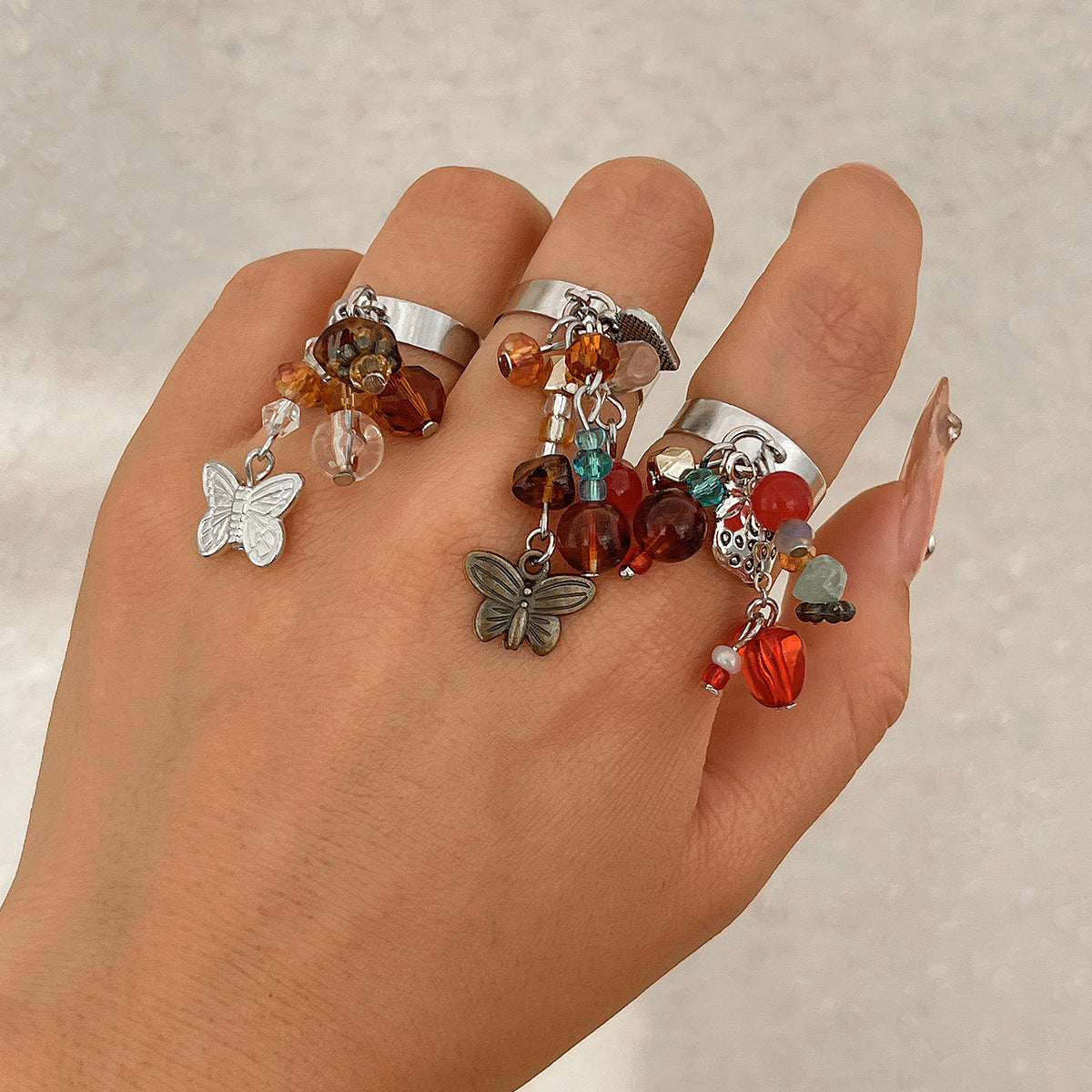 Anello Cuore Farfalla
