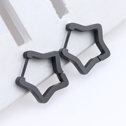 Orecchini geometrici acciaio