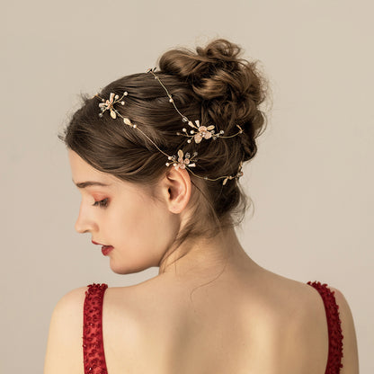 Fascia sposa fiori colorati