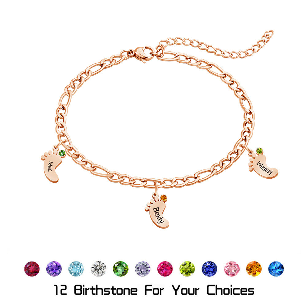 Bracciale acciaio inossidabile inciso
