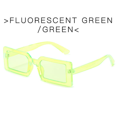 Occhiali da sole verde fluo da donna