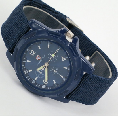 Orologio cinturino intrecciato nylon