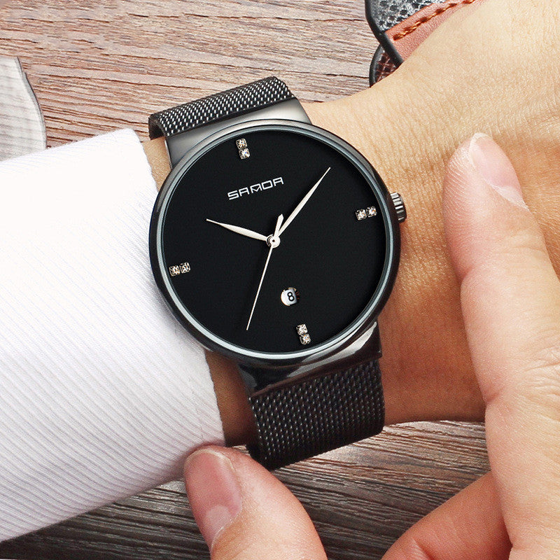Orologio uomo mesh impermeabile