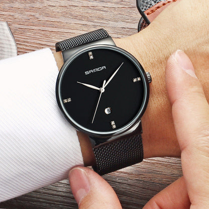 Orologio uomo mesh impermeabile