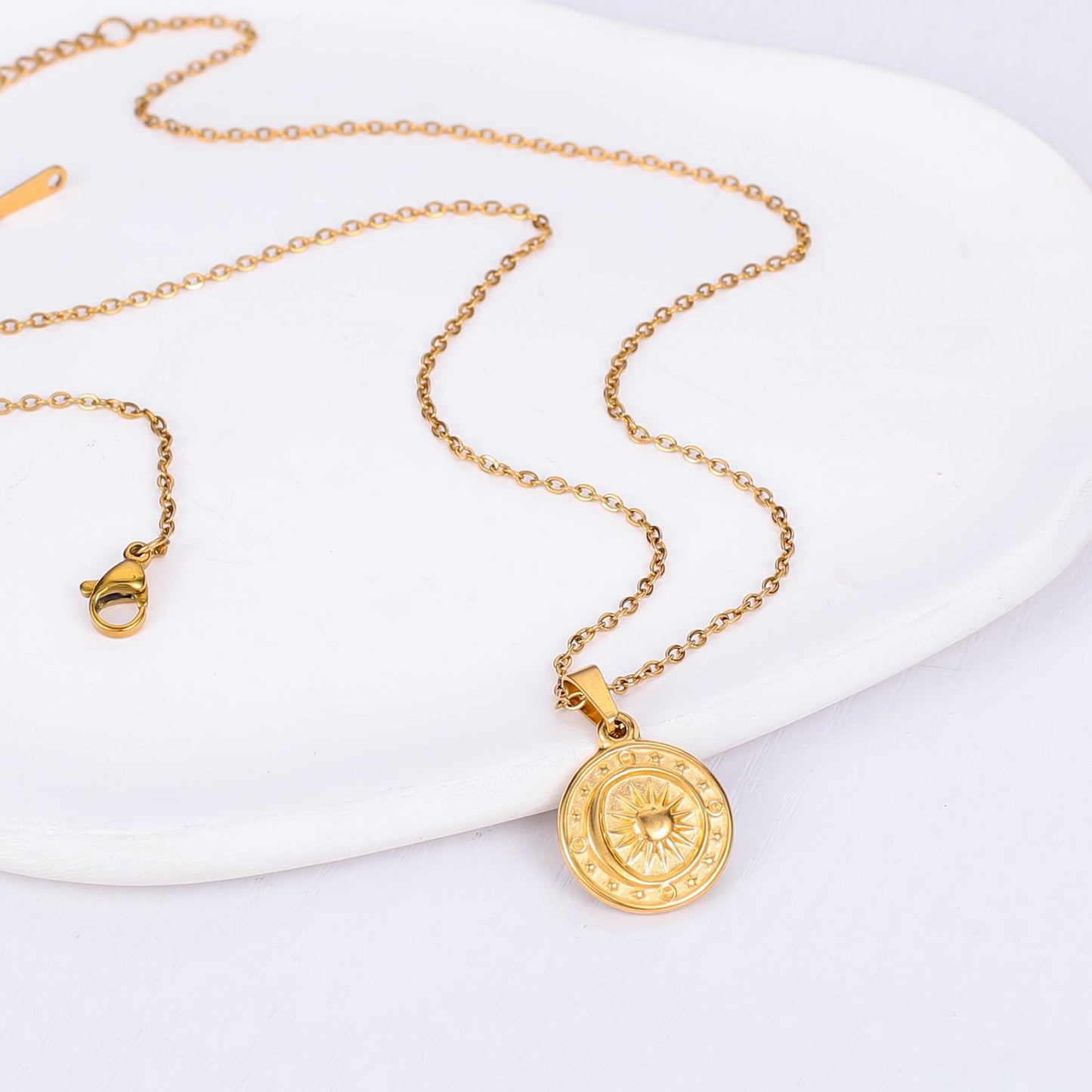 Collana sole luna bussola
