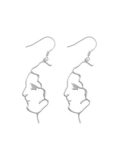 Orecchini volto astratto retrò