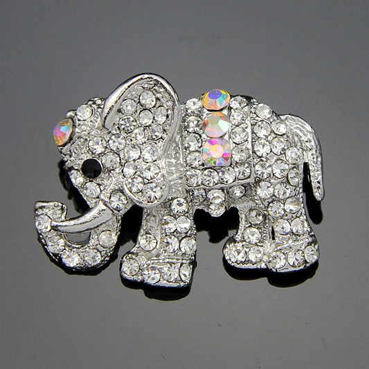 Spilla elefante strass