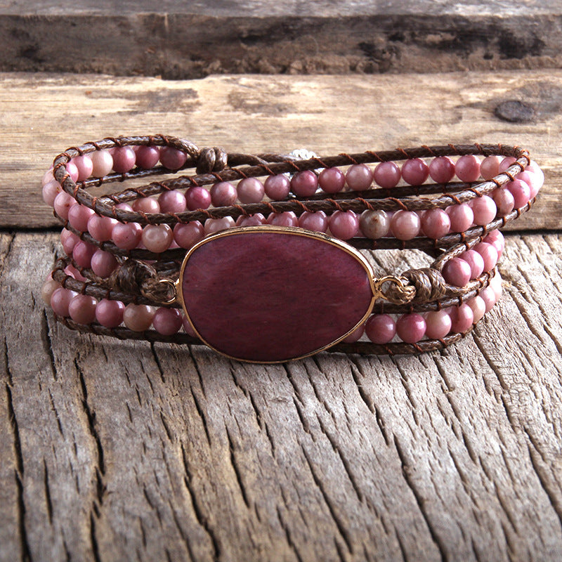 Bracciale Intrecciato Pietra Naturale