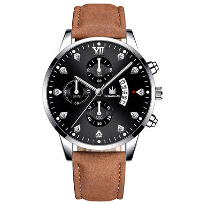 Orologio cronografo uomo con diamanti