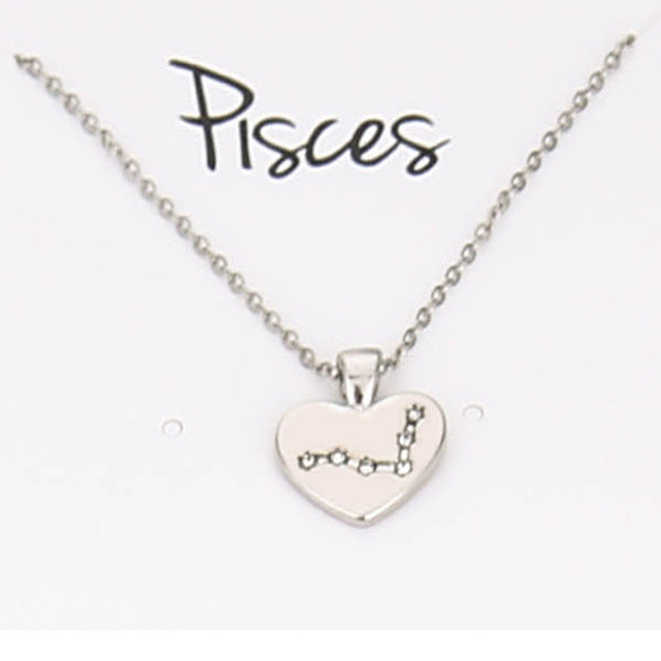 Collana Zodiaco con pendente diamante
