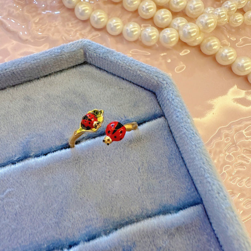 Anello fiocco smaltato