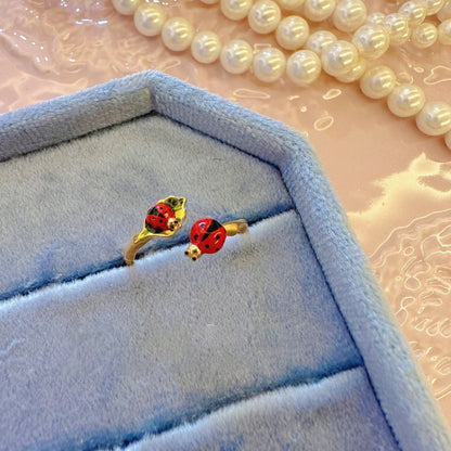 Anello fiocco smaltato