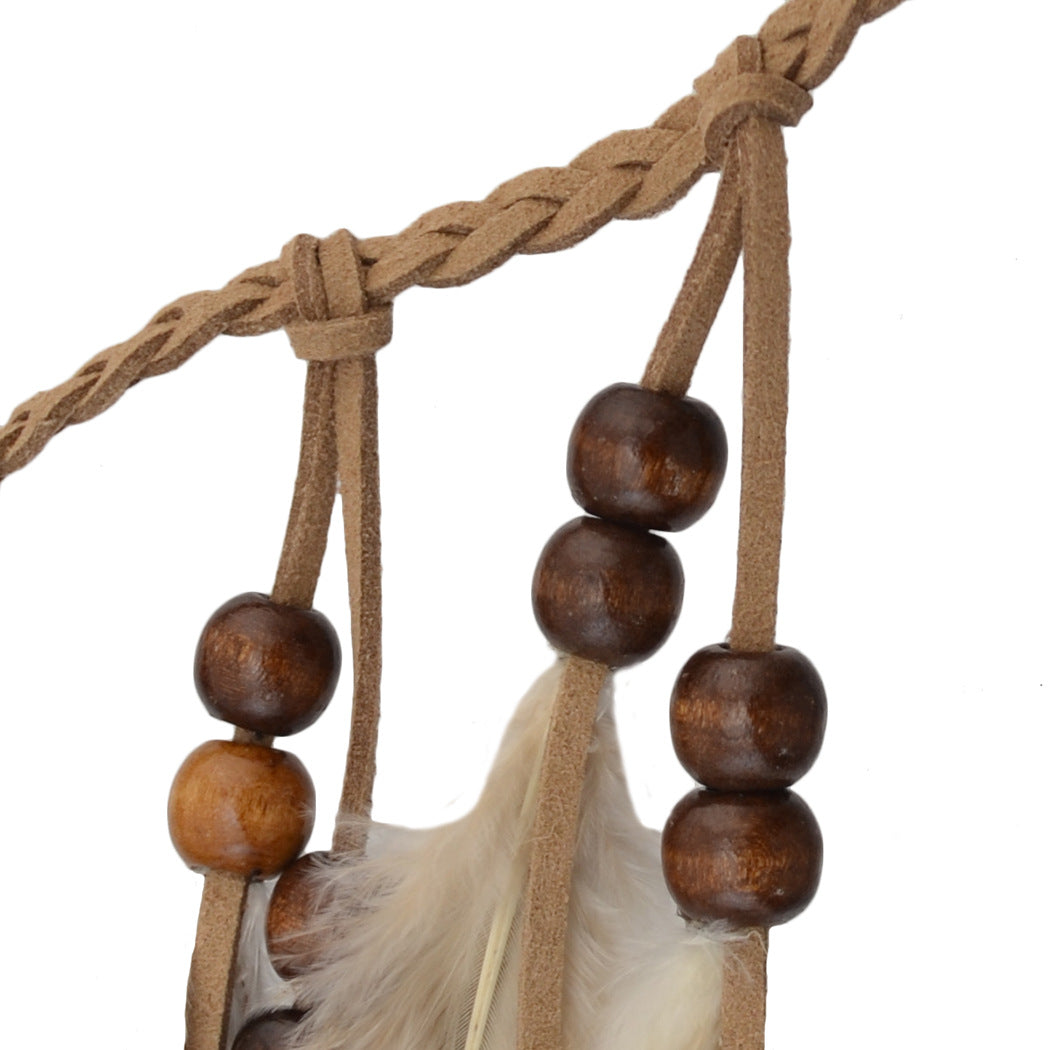 Fascia capelli penna pavone