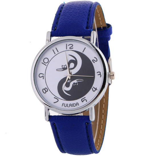 Orologio da donna con gatto yin-yang