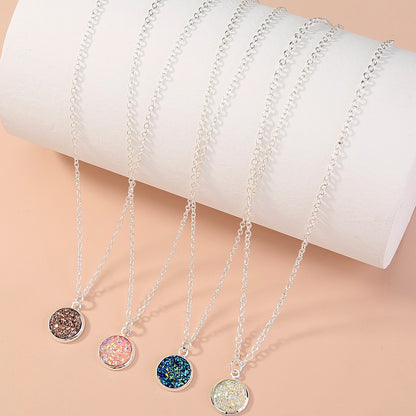 Collana resina cristallo multicolore