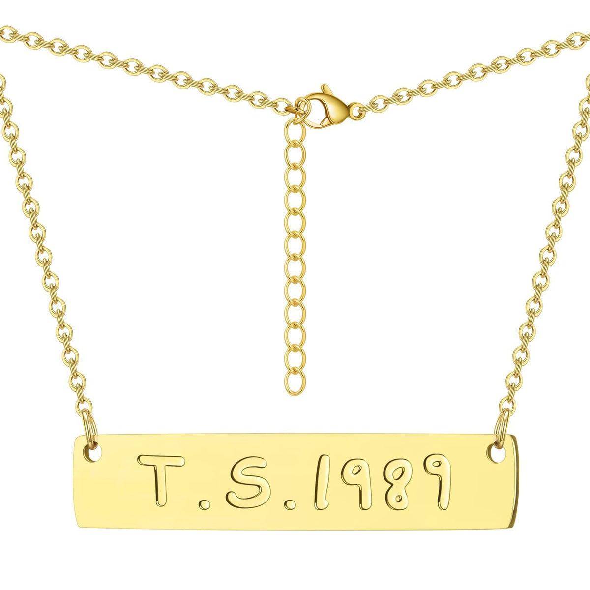 Collana con lettere titanio
