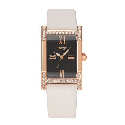Orologio da donna quadrato retrò stile britannico