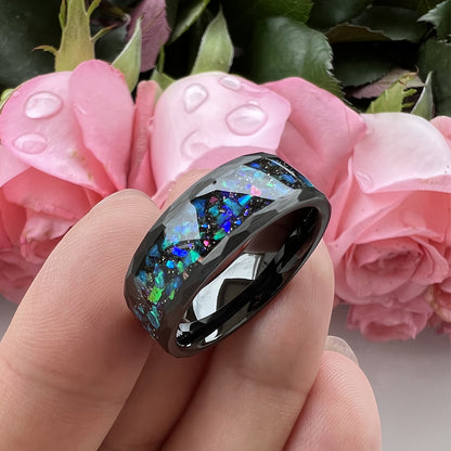 Anello cielo stellato opale