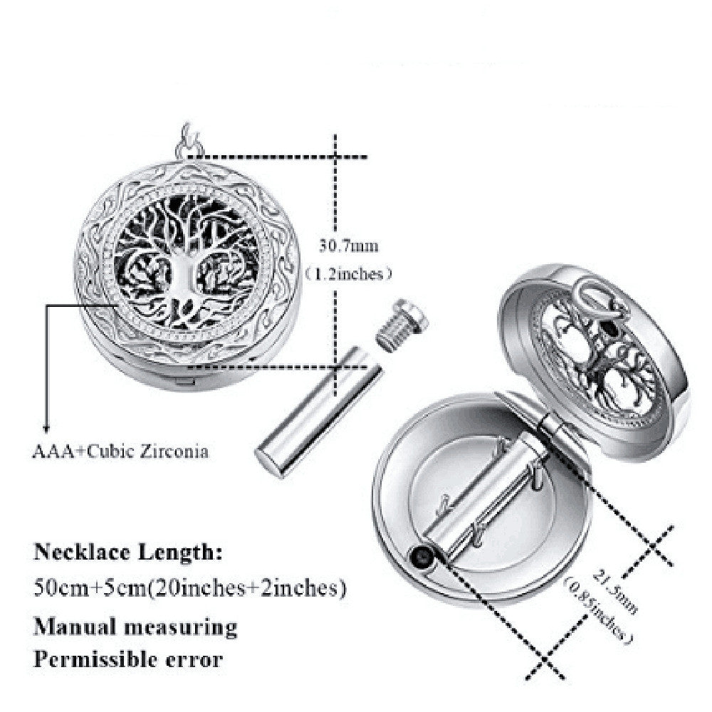 Collana albero della vita rotonda ricordo