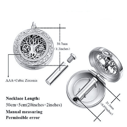 Collana albero della vita rotonda ricordo