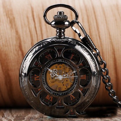 Orologio da tasca con motivo fiore