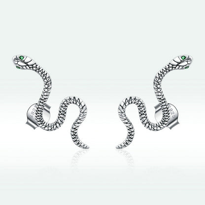 Orecchini serpente in argento