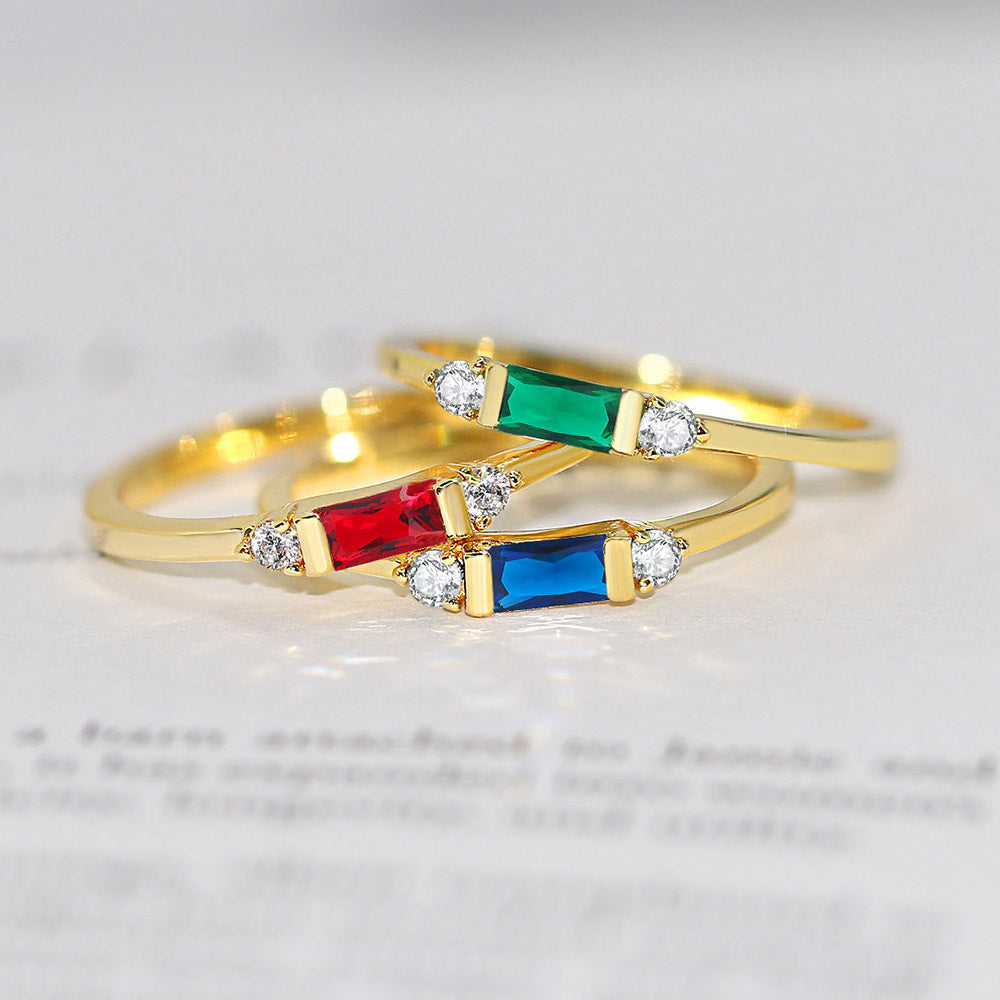Anello fidanzamento geometrico