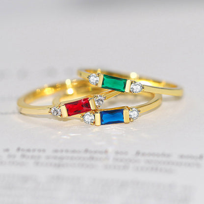 Anello fidanzamento geometrico