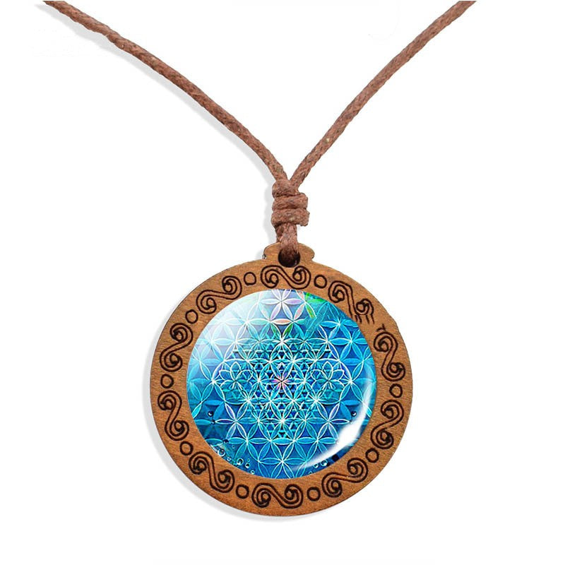 Collana Mandala Legno