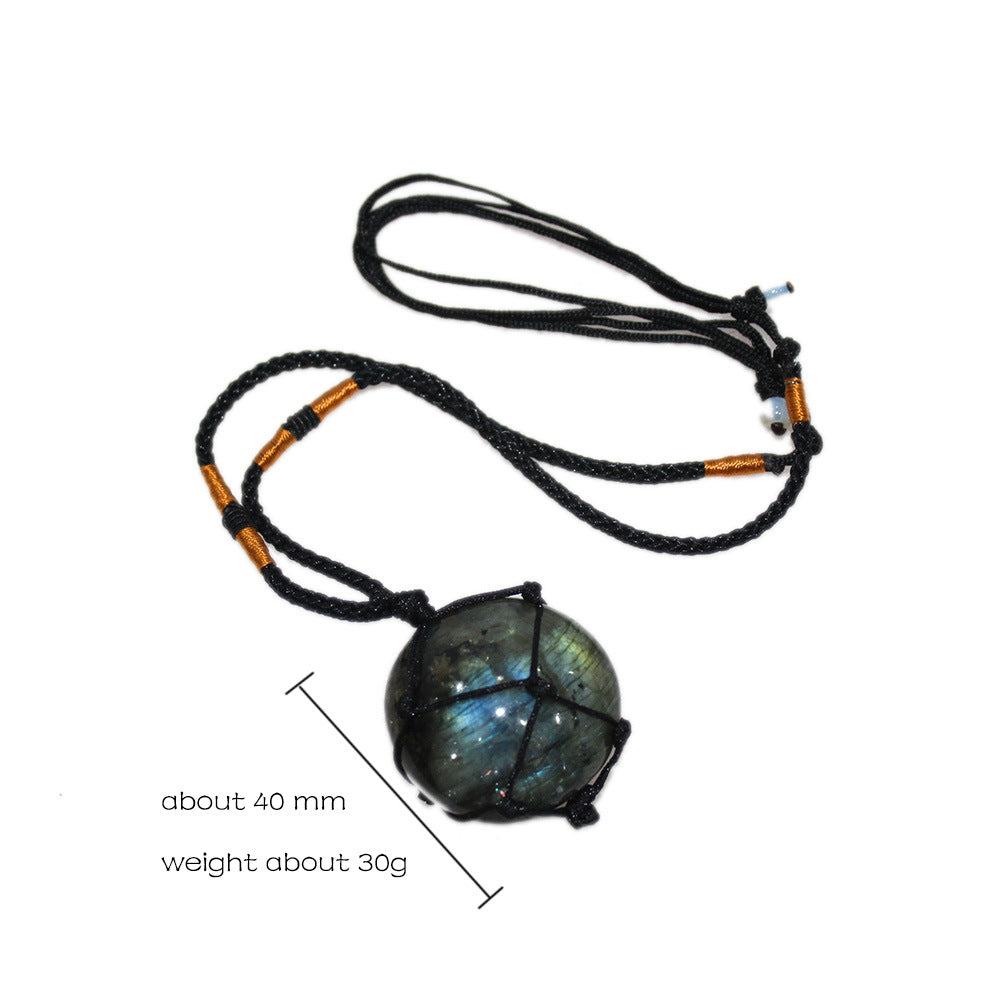 Collana pietra di luna a rete