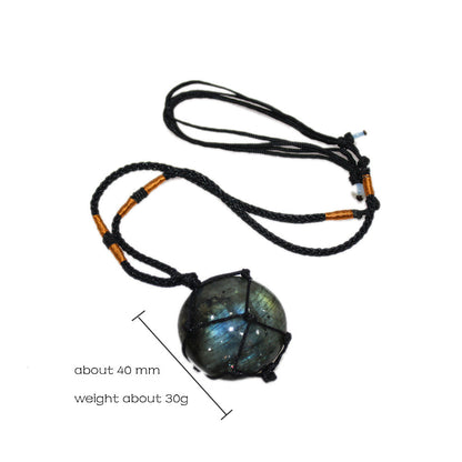 Collana pietra di luna a rete