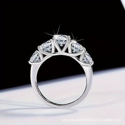 Anello zircone incastonato in lega