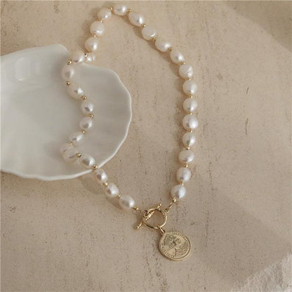Collana perle rotonda