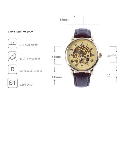 Orologio meccanico cavo