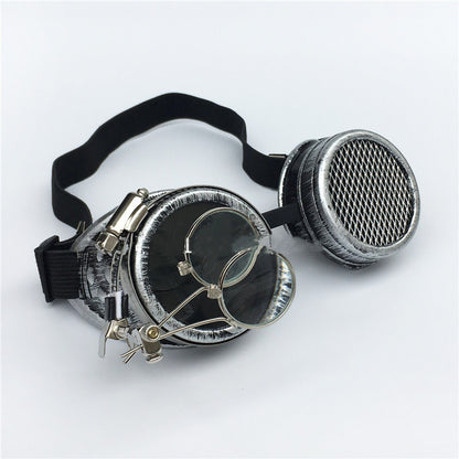 Occhiali steampunk con lente mesh