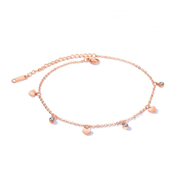 Collana cuore acciaio in catena